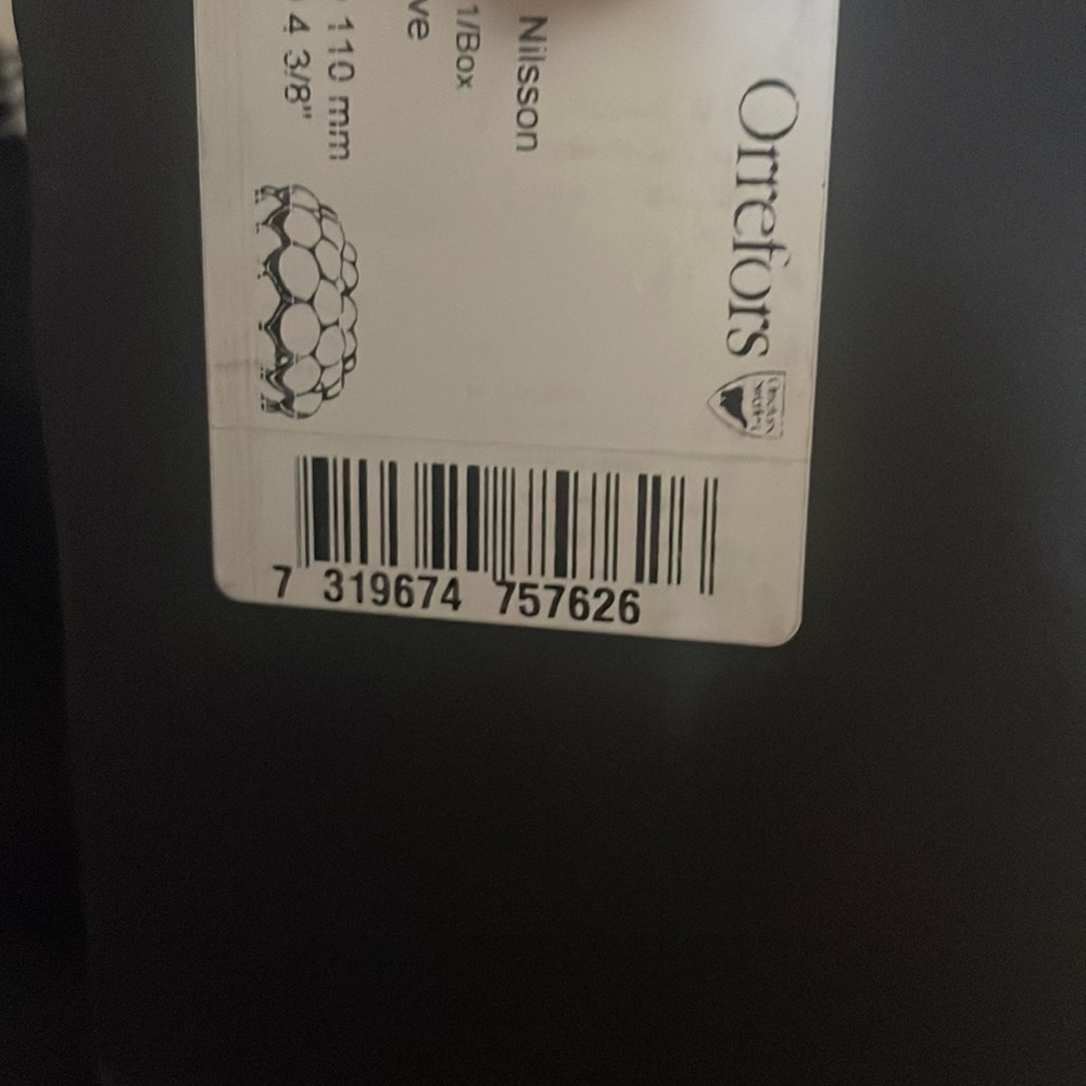 ORREFORS RASPBERRY VOTIVE - Picture 4 of 4